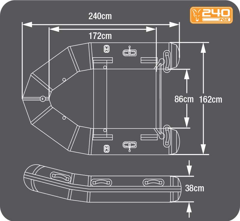 Fox 240 Inflatable Boat - MojeRybárstvo.sk Fox 240 Inflatable Boat – Obrázok 2