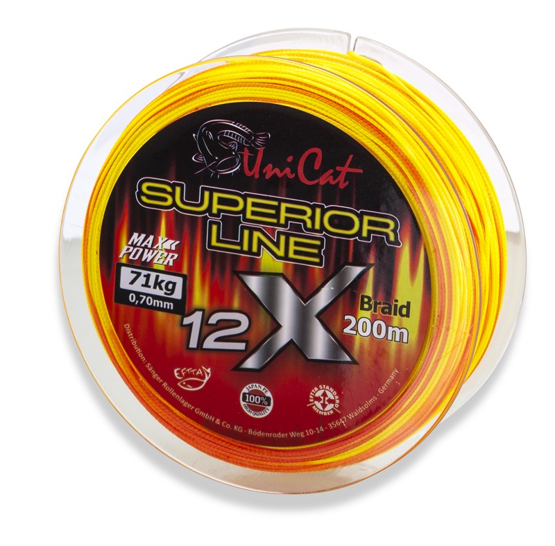 Uni Cat šnúra 12 X Superior Line 0,50mm 200m 51kg - MojeRybárstvo.sk Uni Cat šnúra 12 X Superior Line 0,50mm 200m 51kg