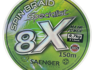 Saenger šňůra 8 X Specialist Spin Braid 150 m 0,12 mm zelená