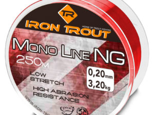 Iron Trout vlasec Mono NG 250 m 0,20 mm, červená