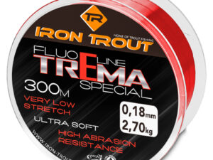 Iron Trout vlasec Fluo line Trema special 300 m 0,22 mm, červená