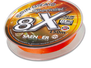 Saenger šňůra 8 X Specialist Spin Braid 150 m 0,21 mm oranžová