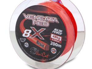 Uni Cat šnúra 8 X Vencata Red 0,37mm 200m 34kg