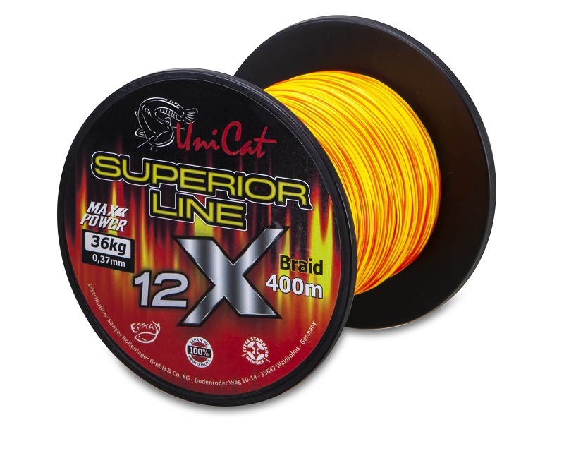 Uni Cat šnúra 12 X Superior Line 0,37mm 400m 36kg - MojeRybárstvo.sk Uni Cat šnúra 12 X Superior Line 0,37mm 400m 36kg
