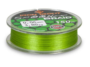 Iron Tout šňůra Spooner Braid 150 m, 0,04 mm, zelená