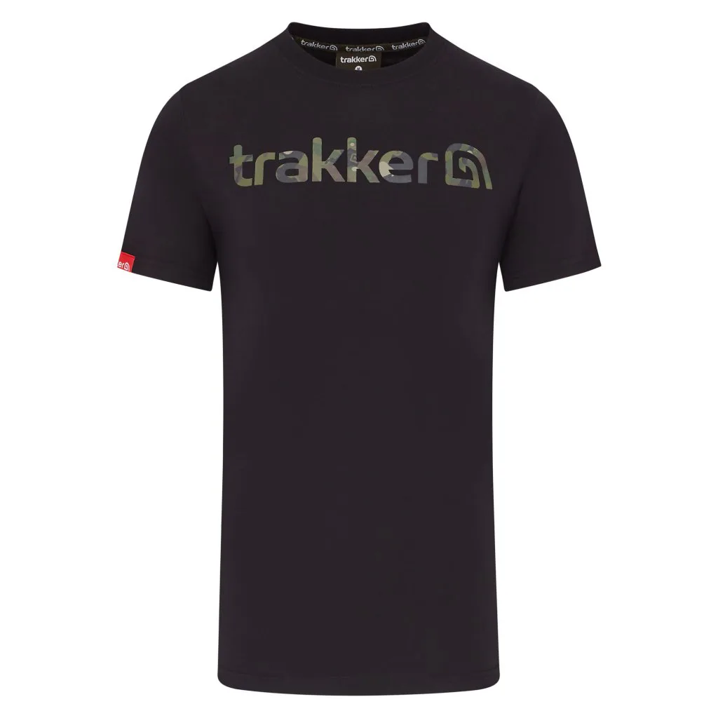 Trakker Tričko CR Logo T-shirt Black Camo - MojeRybárstvo.sk Trakker Tričko CR Logo T-shirt Black Camo
