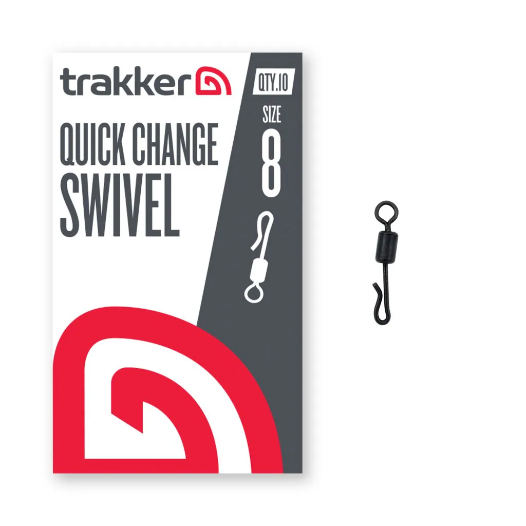 Trakker Obratlíky Quick Change Swivel vel.8, 10ks - MojeRybárstvo.sk Trakker Obratlíky Quick Change Swivel vel.8, 10ks