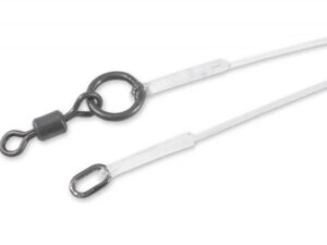 Carp´R´Us Návazec 360° Stiff Link Oval Ring & 360° Swivel 16,5cm, 50lb, 2ks