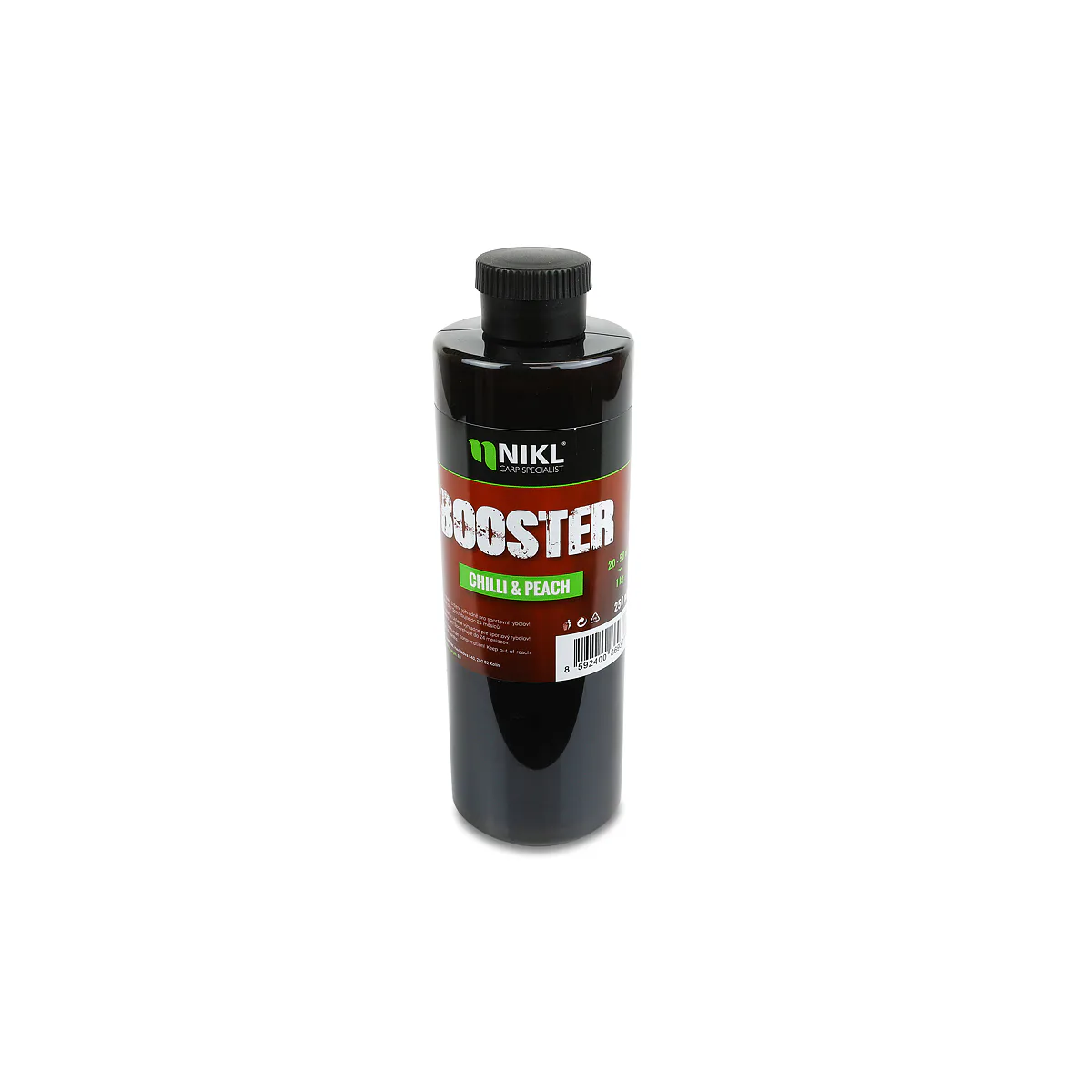 Nikl Booster Chilli & Peach 250ml - MojeRybárstvo.sk Nikl Booster Chilli & Peach 250ml