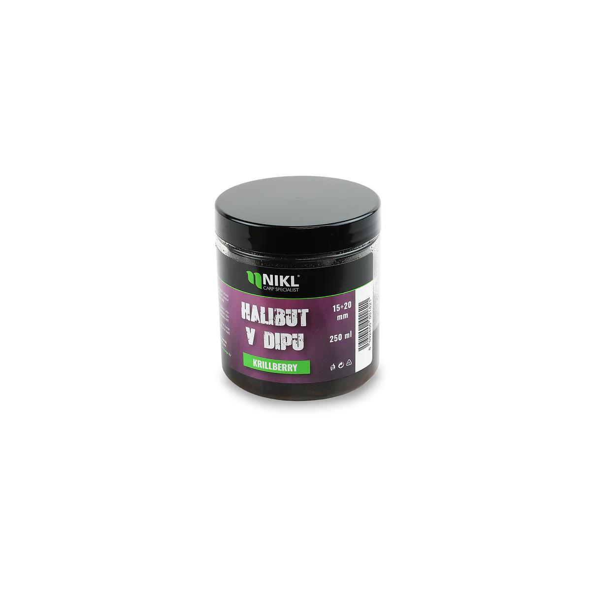 Nikl Black halibut pelety v dipu Krill Berry 15+20mm, 250ml - MojeRybárstvo.sk Nikl Black halibut pelety v dipu Krill Berry 15+20mm, 250ml