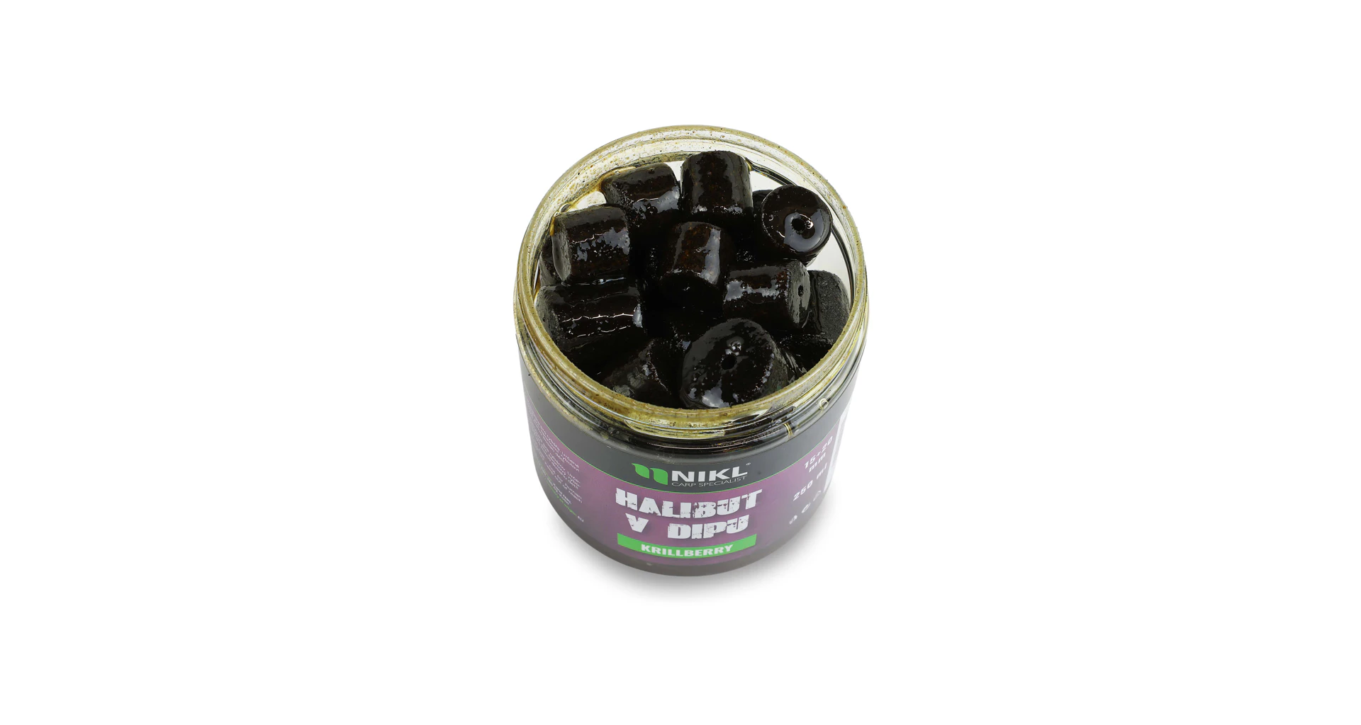 Nikl Black halibut pelety v dipu Krill Berry 15+20mm, 250ml - MojeRybárstvo.sk Nikl Black halibut pelety v dipu Krill Berry 15+20mm, 250ml – Obrázok 2