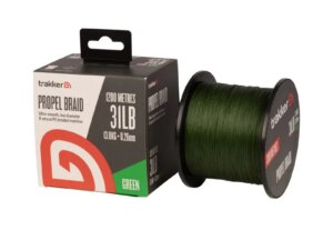 Trakker Kmenová pletená šňůra Propel Braid 31lb (13,8kg), 0,26mm, 1200m, Green