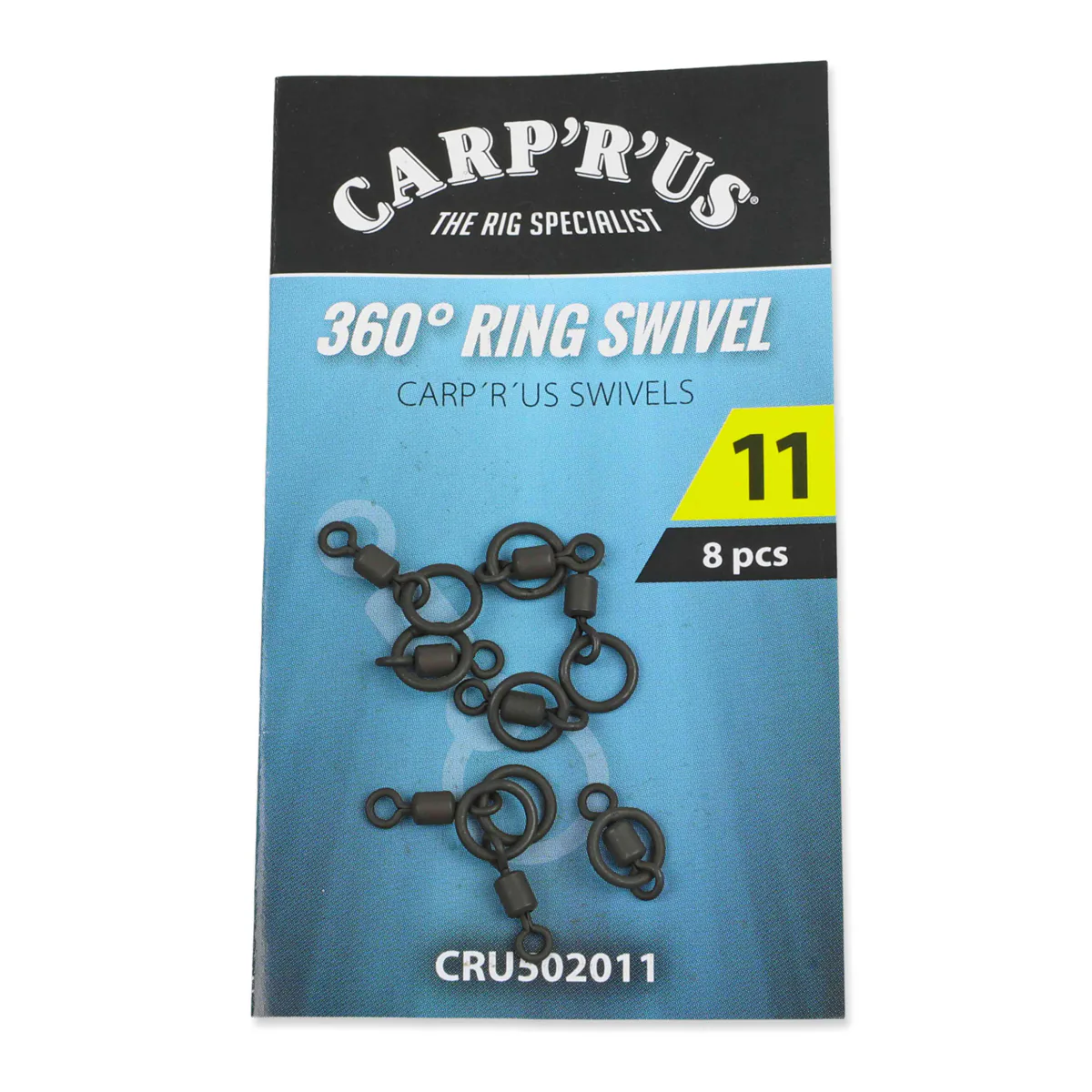 Carp´R´Us Obratlíky 360° Ring Swivel vel.11, 8ks - MojeRybárstvo.sk Carp´R´Us Obratlíky 360° Ring Swivel vel.11, 8ks