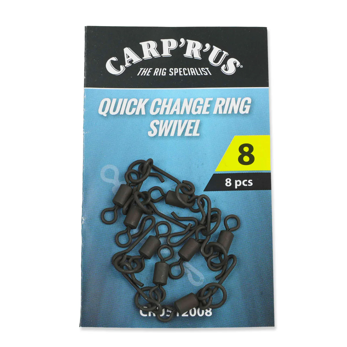 Carp´R´Us Obratlíky s kroužkem Quick Change Ring Swivel vel.8, 8ks - MojeRybárstvo.sk Carp´R´Us Obratlíky s kroužkem Quick Change Ring Swivel vel.8, 8ks