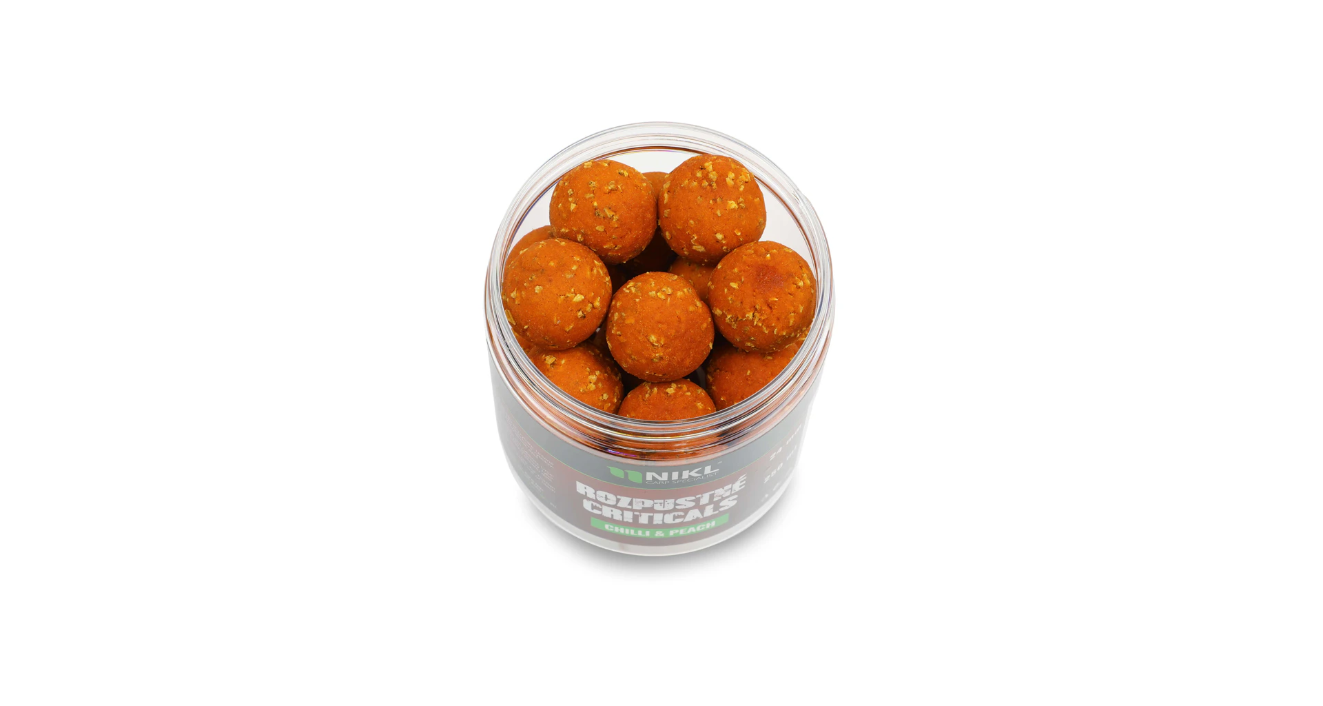 Nikl Rozpustné Criticals boilie Chilli & Peach 250ml - MojeRybárstvo.sk Nikl Rozpustné Criticals boilie Chilli & Peach 250ml – Obrázok 2