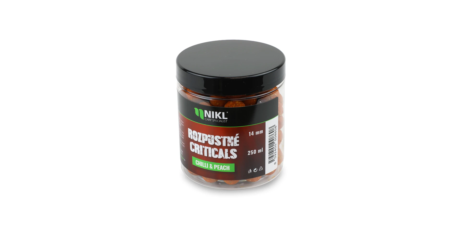 Nikl Rozpustné Criticals boilie Chilli & Peach 250ml - MojeRybárstvo.sk Nikl Rozpustné Criticals boilie Chilli & Peach 250ml – Obrázok 6