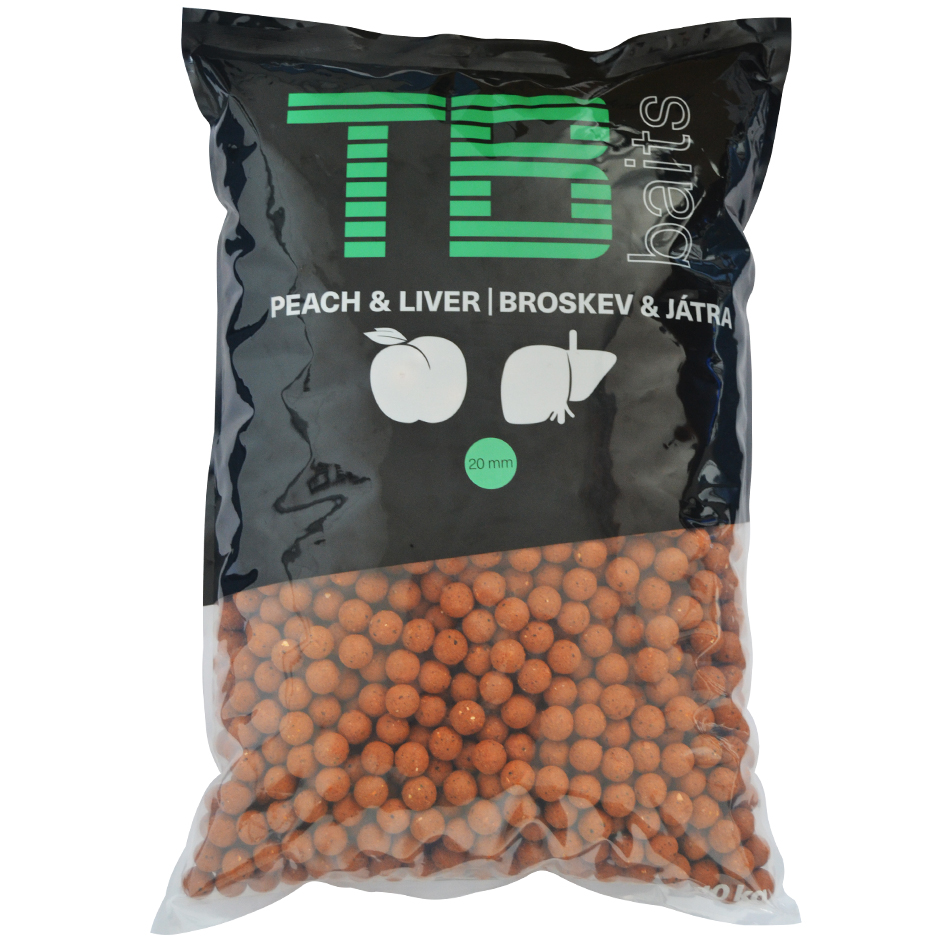 TB Baits Boilie Peach Liver - MojeRybárstvo.sk TB Baits Boilie Peach Liver