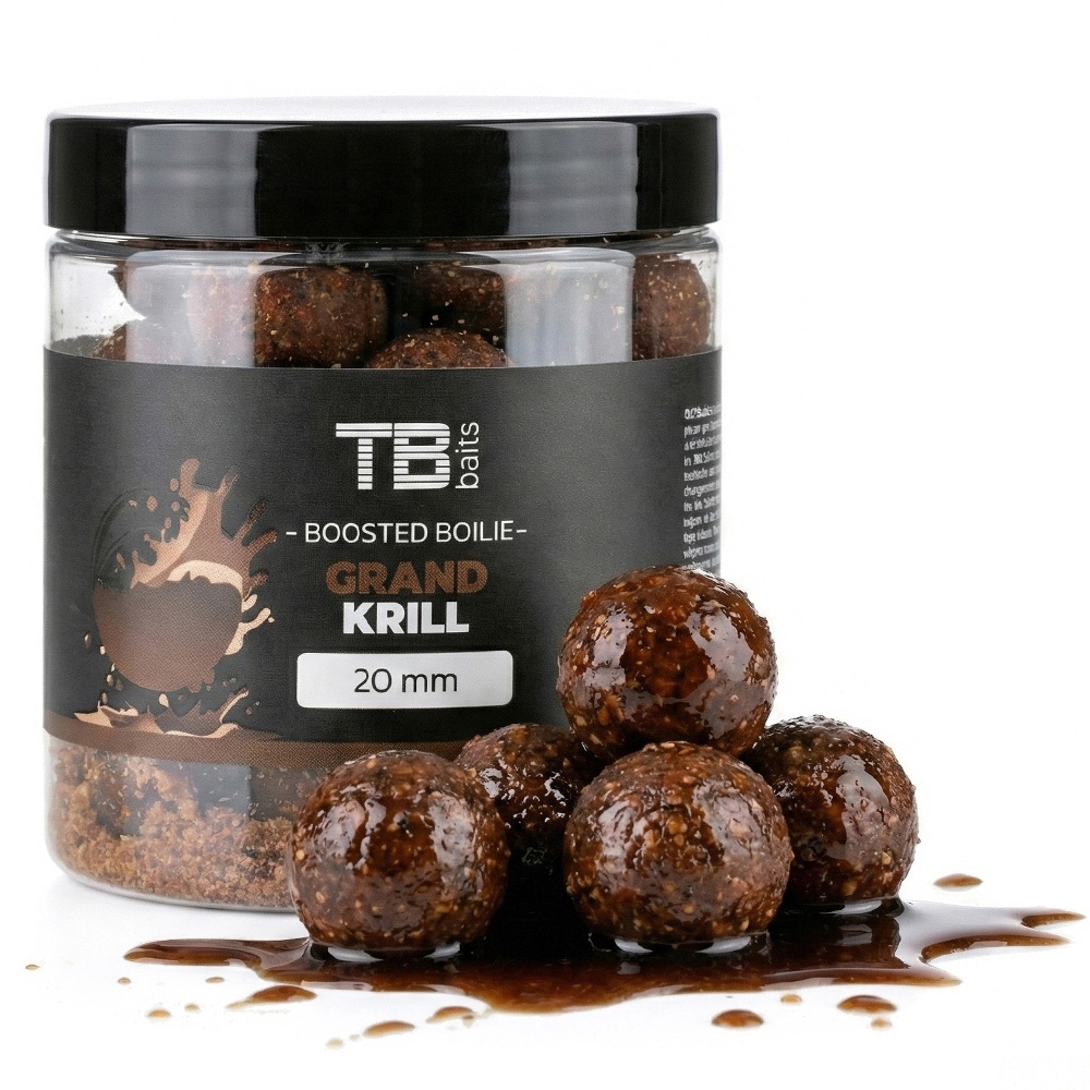 TB Baits Boosterované Boilie Grand Krill 120 g - MojeRybárstvo.sk TB Baits Boosterované Boilie Grand Krill 120 g