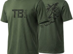 TB Baits Tričko Hidden Carp Green