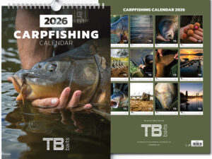 TB Baits Rybársky Kalendár Carpfishing 2026 33x46 cm