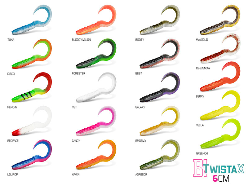 DuoPACK BOX Delphin TwistaX Eeltail UVs / 6x 5ks - MojeRybárstvo.sk DuoPACK BOX Delphin TwistaX Eeltail UVs / 6x 5ks