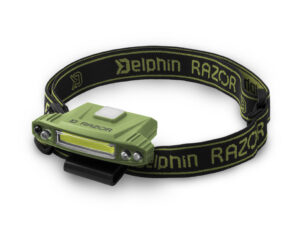 Čelová lampa Delphin RAZOR USB UC