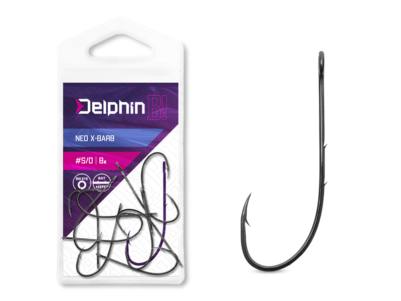 Háčik na čeburašku Delphin B! NEO X-BARB / 8ks - MojeRybárstvo.sk Háčik na čeburašku Delphin B! NEO X-BARB / 8ks – Obrázok 2