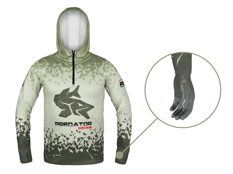 Tričko s kapucňou Delphin UV ARMOR 50+ - MojeRybárstvo.sk Tričko s kapucňou Delphin UV ARMOR 50+ – Obrázok 3