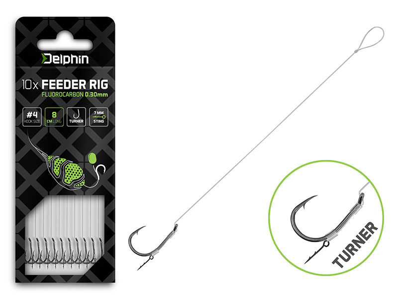Feedrový nadväzec Delphin Fluoro Sting / 10ks - MojeRybárstvo.sk Feedrový nadväzec Delphin Fluoro Sting / 10ks