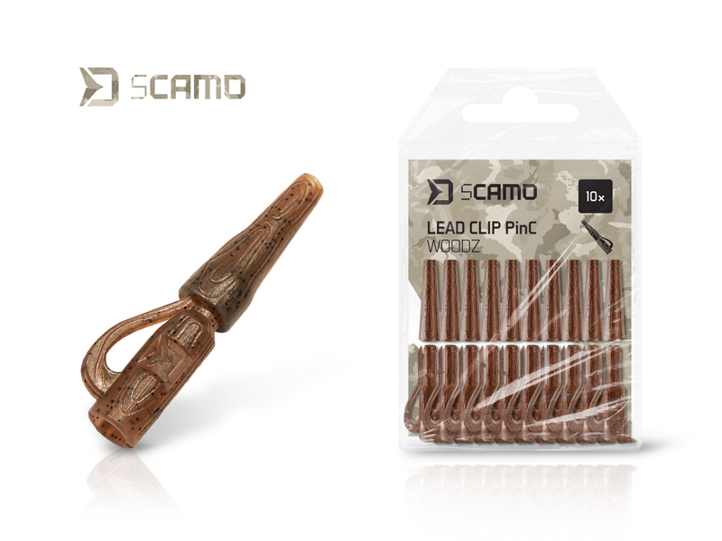Klip na olovo Delphin sCAMO PinC WOODZ /10ks - MojeRybárstvo.sk Klip na olovo Delphin sCAMO PinC WOODZ /10ks