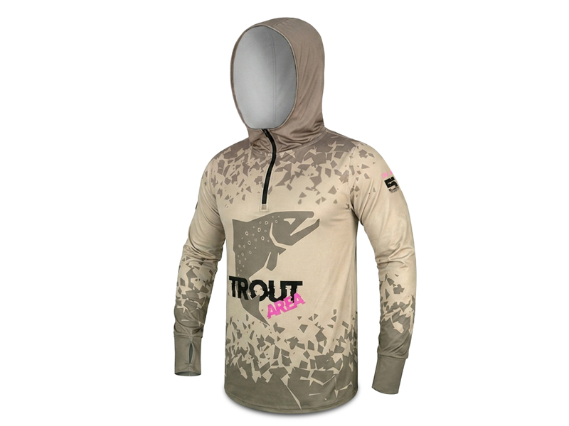Tričko s kapucňou Delphin UV ARMOR 50+ Trout - MojeRybárstvo.sk Tričko s kapucňou Delphin UV ARMOR 50+ Trout