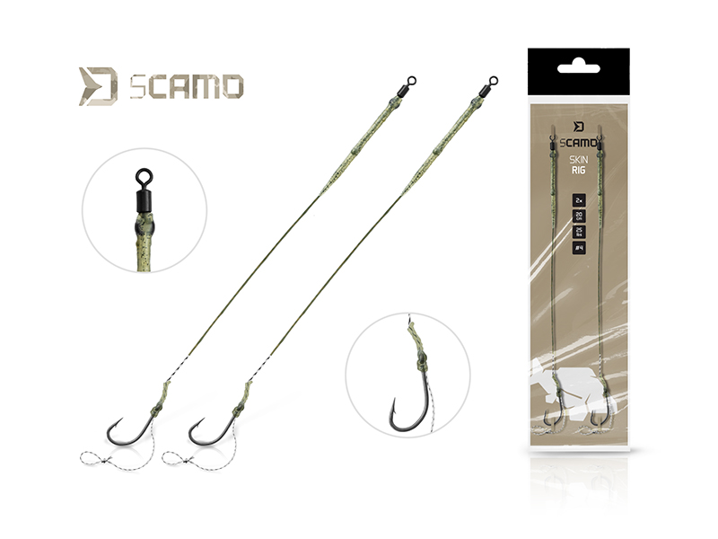 Nadväzec Delphin sCAMO Skin rig / 2ks - MojeRybárstvo.sk Nadväzec Delphin sCAMO Skin rig / 2ks