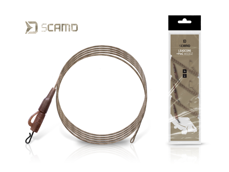 Nadväzec Delphin sCAMO Leadcore + PinC WOODZ / 3ks - MojeRybárstvo.sk Nadväzec Delphin sCAMO Leadcore + PinC WOODZ / 3ks