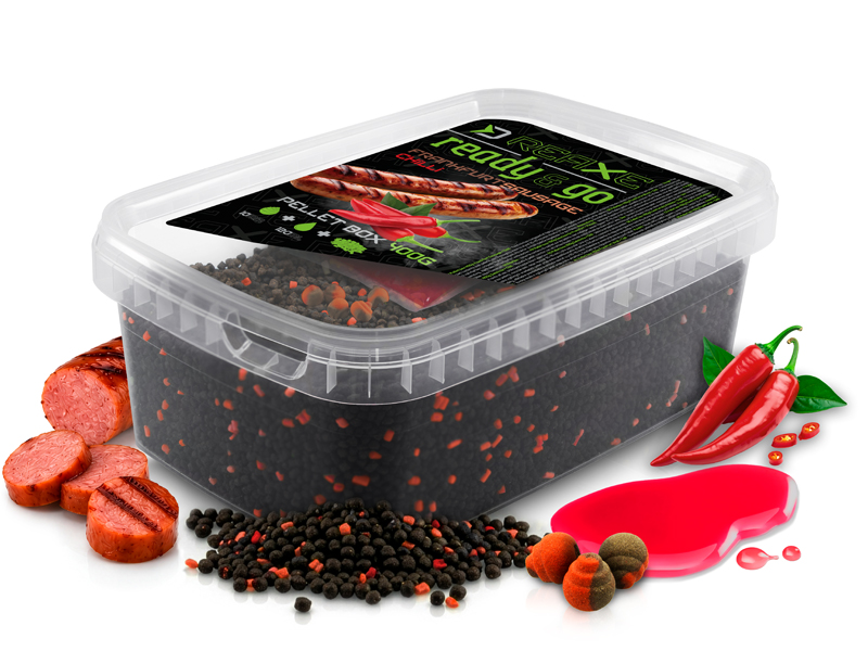 Pellet box Delphin Reaxe READY&GO / Fr.klobása-Chilli - MojeRybárstvo.sk Pellet box Delphin Reaxe READY&GO / Fr.klobása-Chilli