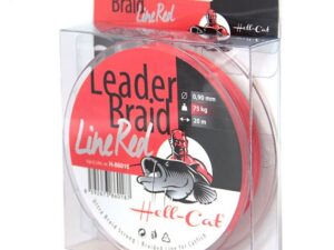 Hell-Cat Splétaná návazcová šňůra Leader Braid Line Red 20m