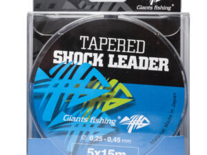 Giants fishing Ujímaný šokový vlasec Tapered Shock Leader 5 x 15 m / 0,25 - 0,45 mm