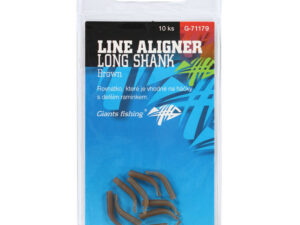 Giants fishing Rovnátka na háček Line Aligner Long Shank Large Brown (Hook 2-6) 10ks