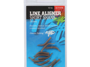 Giants fishing Rovnátka na háček Line Aligner Short Shank Large Brown (Hook 2-6) 10ks