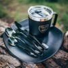 Giants fishing Sada příborů černý nerez Cutlery SS 410 ( 4pc - set ) – Obrázok 2