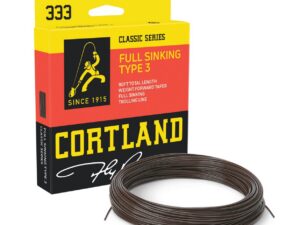 Cortland muškařská šnůra 333 Classic Full Sinking TYPE 3 Brown Fresh/Salt