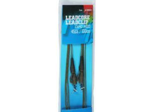 Giants fishing Montáž s olověnou šňůrkou Leadcore 45Lb Leadclip (2ks) 100cm