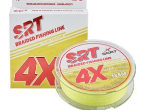 Sert splétaná šnůra 4X SRT Fluo Yellow 135M