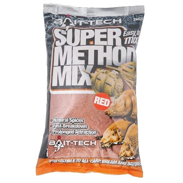 Bait-Tech krmítková směs Super Method Mix Red 2 kg - MojeRybárstvo.sk Bait-Tech krmítková směs Super Method Mix Red 2 kg