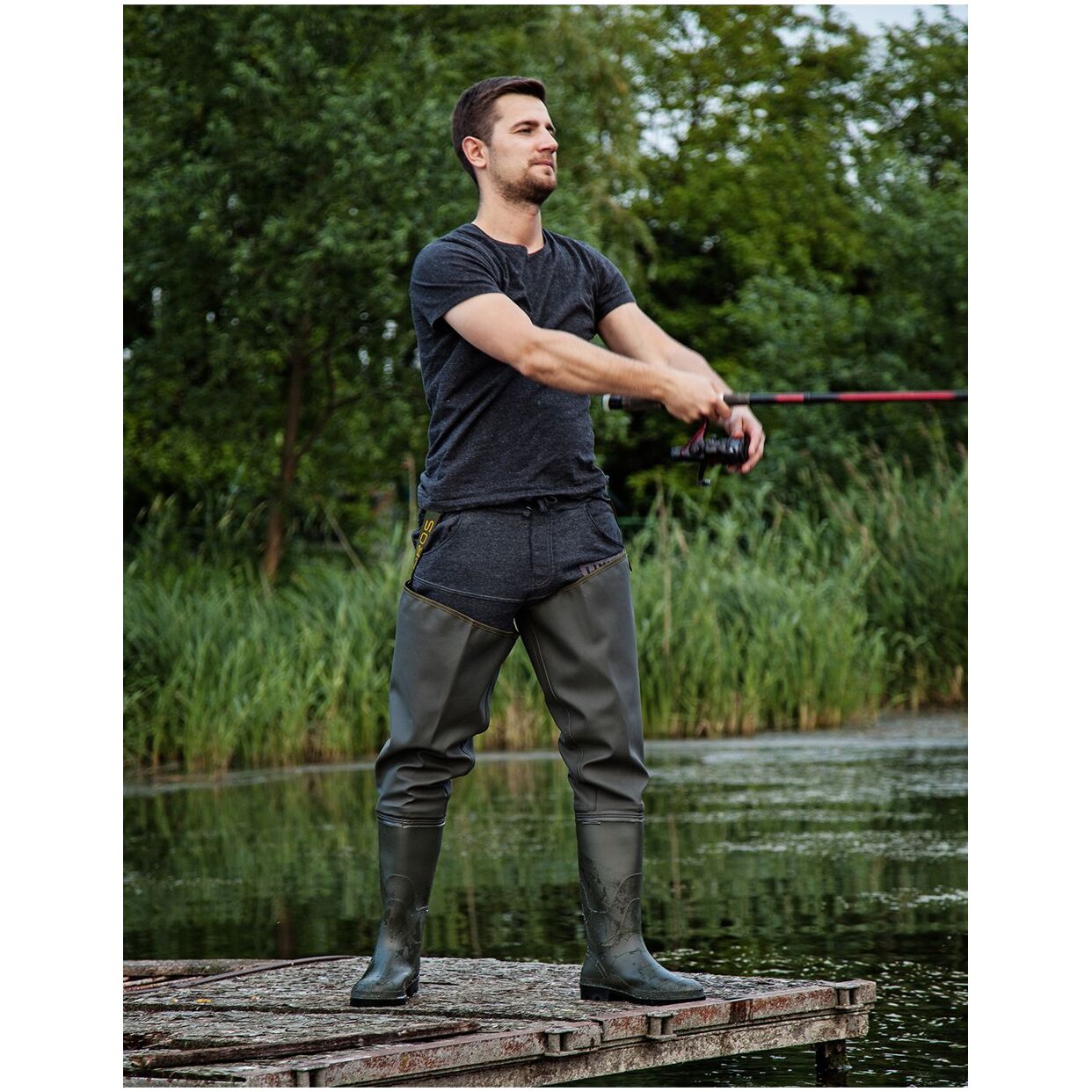 PROS brodící holinky Thigh STANDARD Plavitex Heavy Duty Oliv - MojeRybárstvo.sk PROS brodící holinky Thigh STANDARD Plavitex Heavy Duty Oliv – Obrázok 10