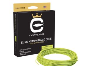 Cortland muškařská šnůra Euro Nymph Braid Core .022 Fresh Level Sage Green/Chartreuse 90ft