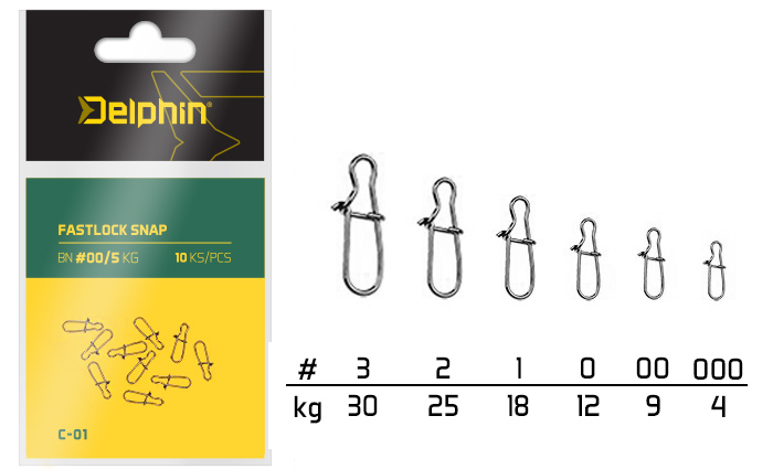Fastlock Snap C-01/10ks - MojeRybárstvo.sk Fastlock Snap C-01/10ks