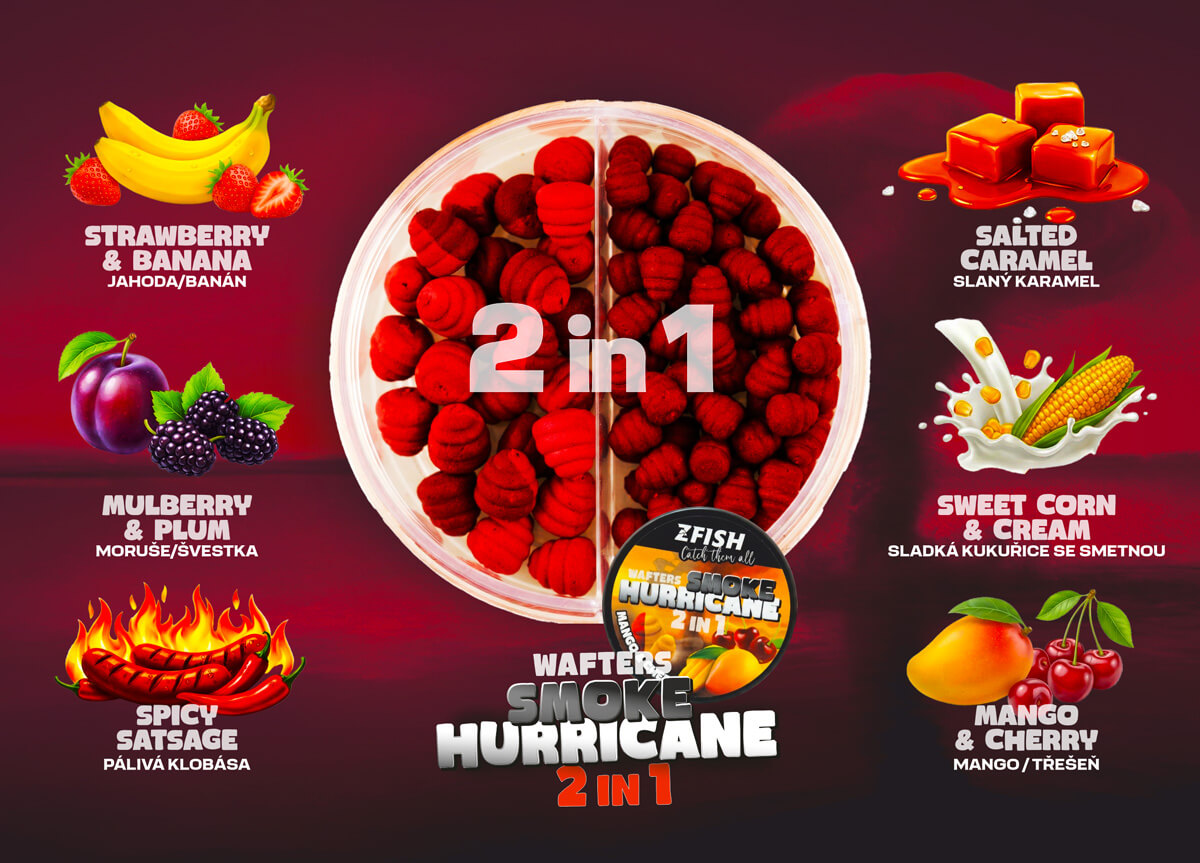 ZFISH Smoke Hurricane Wafters 2in1 - MojeRybárstvo.sk ZFISH Smoke Hurricane Wafters 2in1 – Obrázok 3