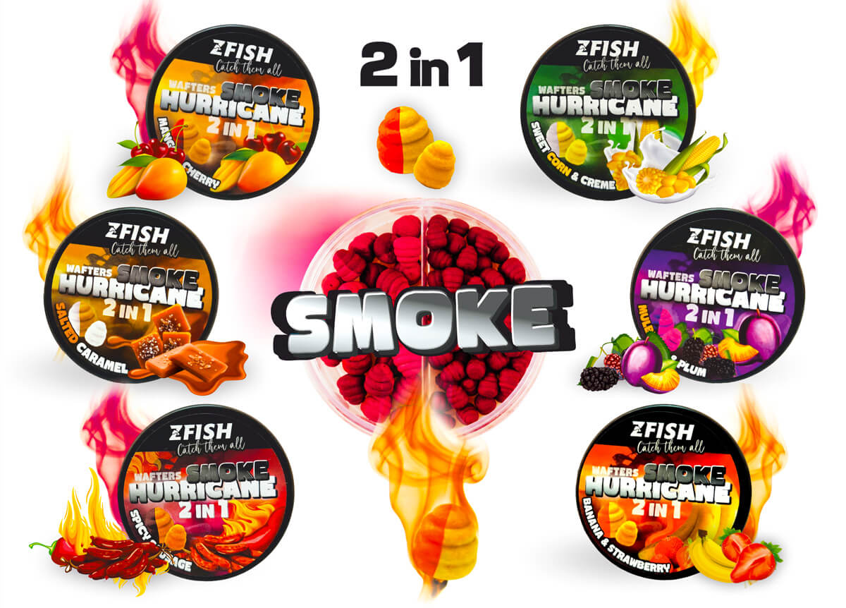 ZFISH Smoke Hurricane Wafters 2in1 - MojeRybárstvo.sk ZFISH Smoke Hurricane Wafters 2in1