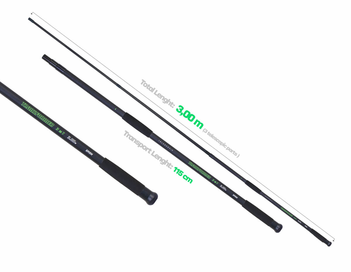 ZFISH Podběráková Tyč Transformer 3m Landing Net Handle - MojeRybárstvo.sk ZFISH Podběráková Tyč Transformer 3m Landing Net Handle – Obrázok 2