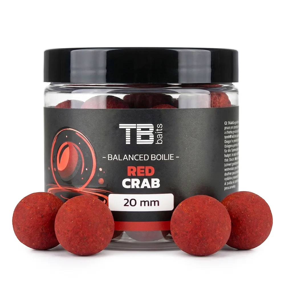 TB Baits Vyvážené Boilie Balanced + Atraktor Red Crab 100 g - MojeRybárstvo.sk TB Baits Vyvážené Boilie Balanced + Atraktor Red Crab 100 g